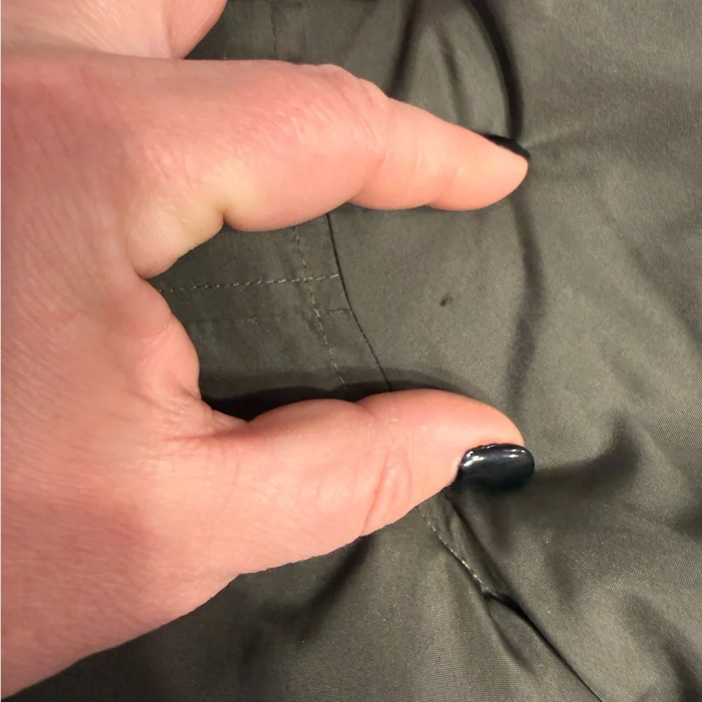 London Fog green Jacket Orange Trim reversible camo fleece size small 4 - Picture 7 of 13